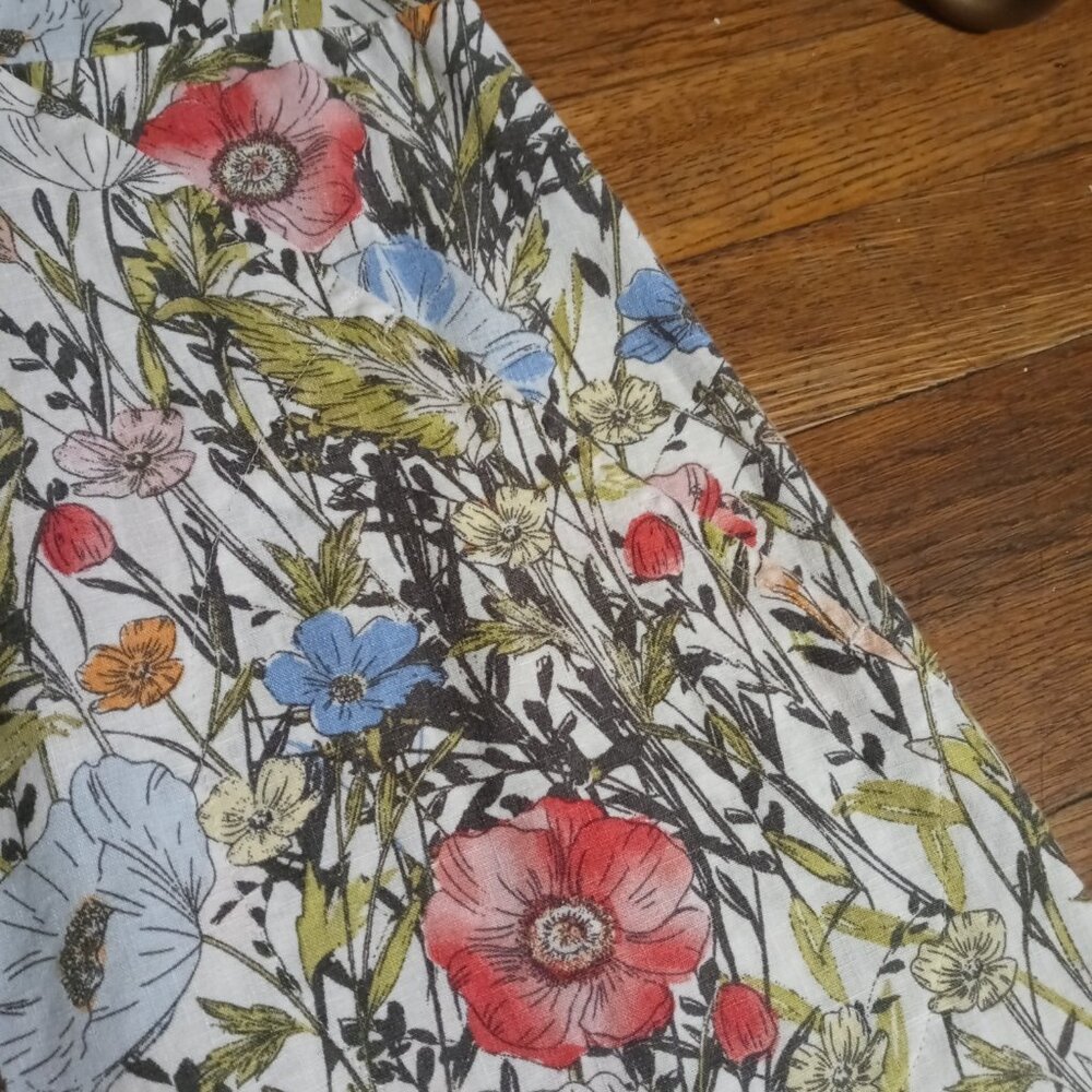 J. JILL love linen illustrated garden shift dress (M) - Picture 6 of 13